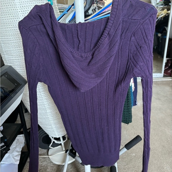 Reflex No. 717 Los Angeles California 1997 Women’s Purple Knit Jacket Medium - Picture 3 of 11